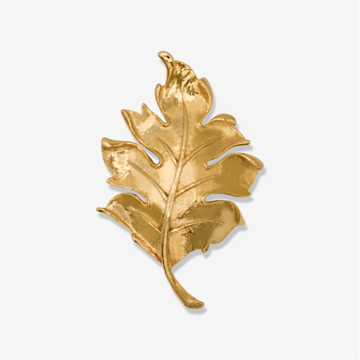 VINTAGE 1980S STATEMENT LEAF BROOCH