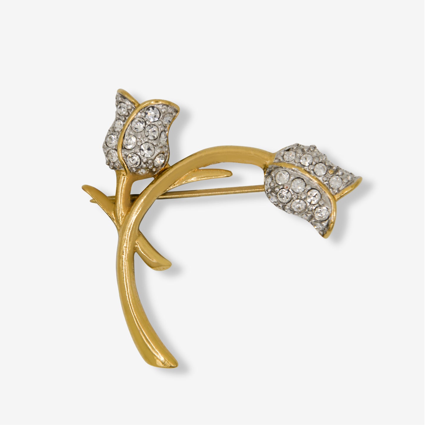 VINTAGE 1990S CLASSIC TULIP FLOWER BROOCH