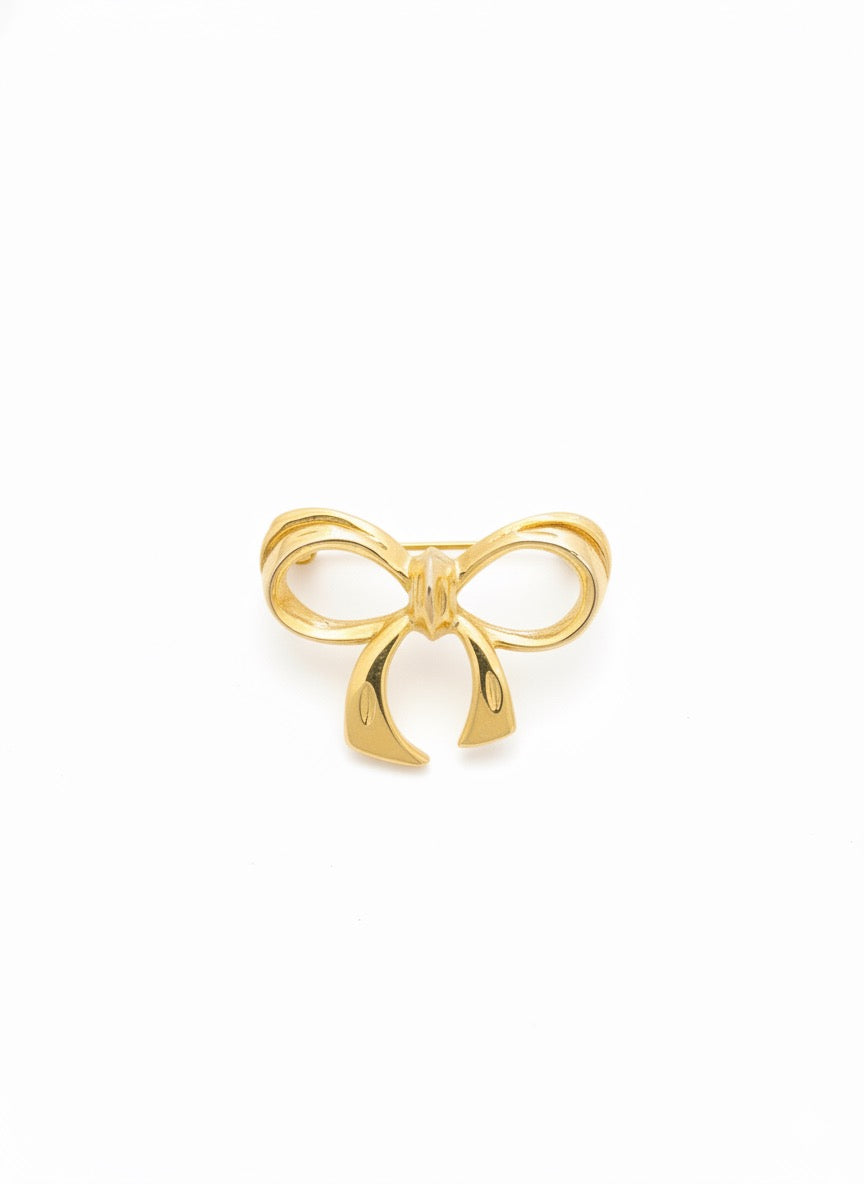 VINTAGE 1980S MINI BOW BROOCH