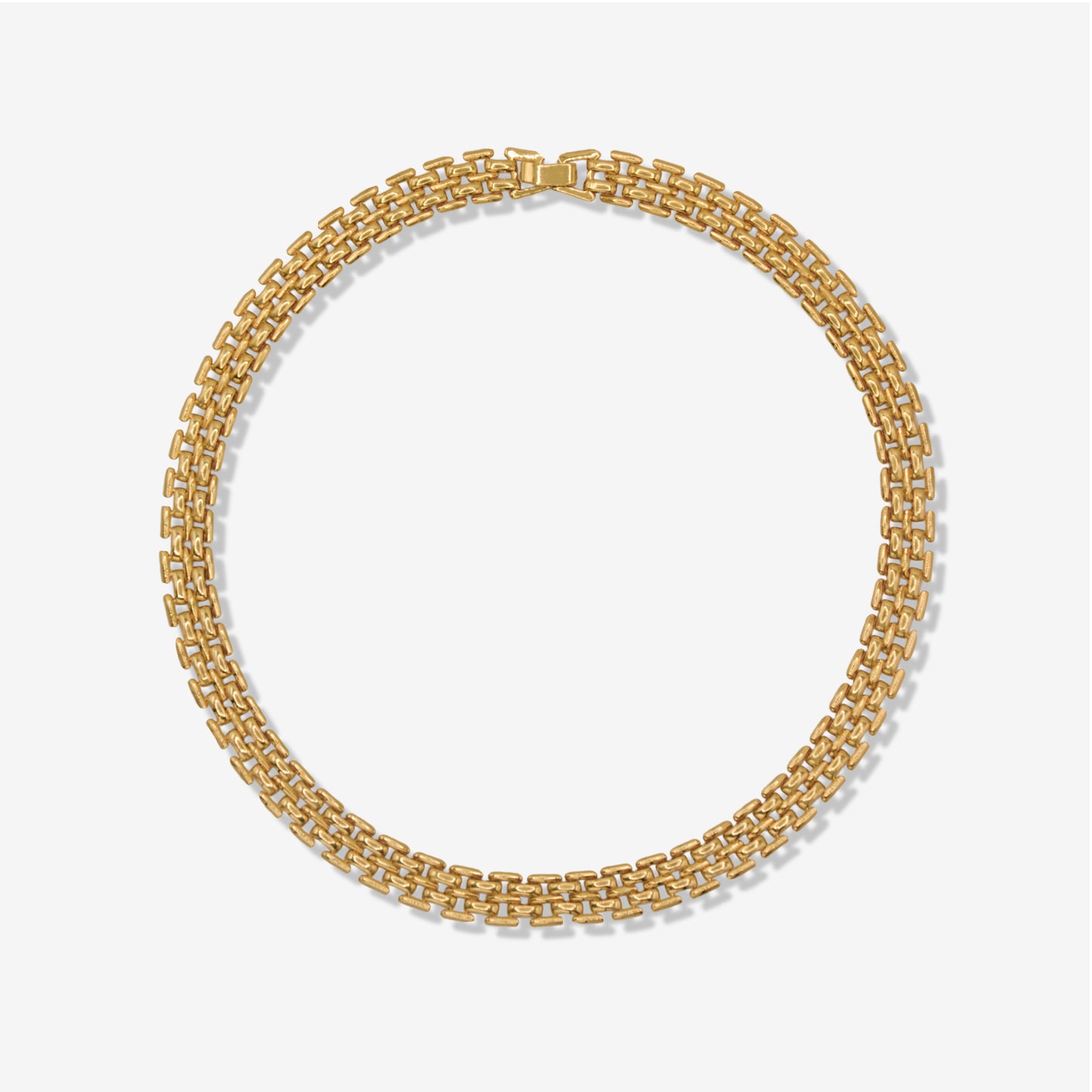 VINTAGE 1980S STATEMENT HEIRLOOM CHAIN NECKLACE