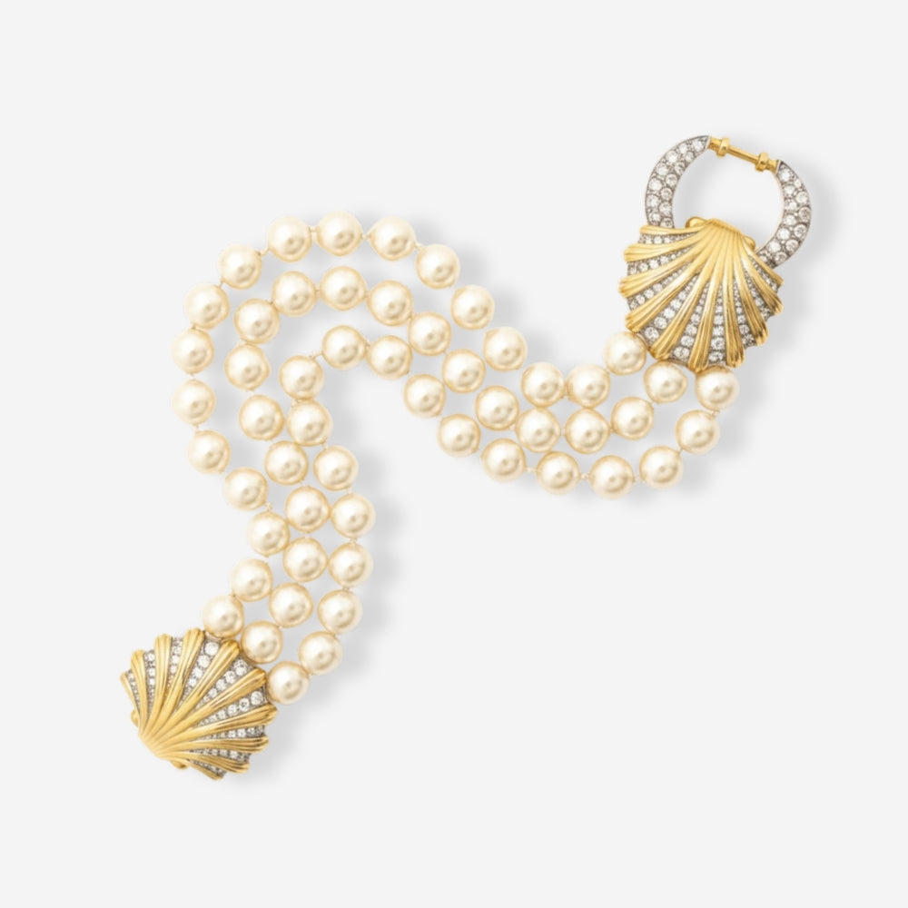 VINTAGE PEARL SHELL BRACELET