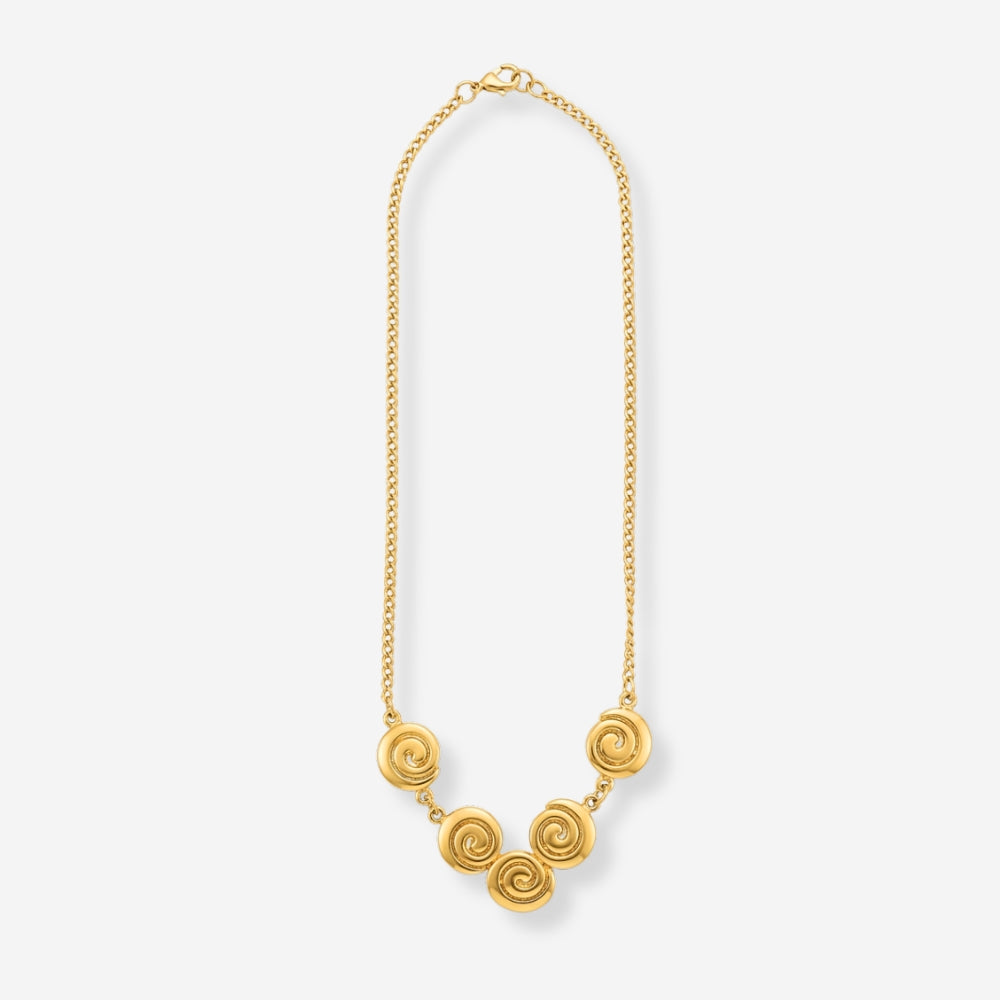 VINTAGE 1980S SWIRL CHAIN NECKLACE