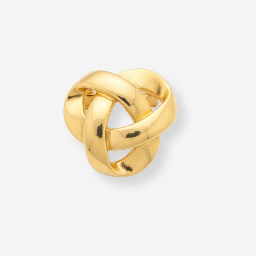 VINTAGE 1980S CHUNKY RIBBON KNOT SCARF RING