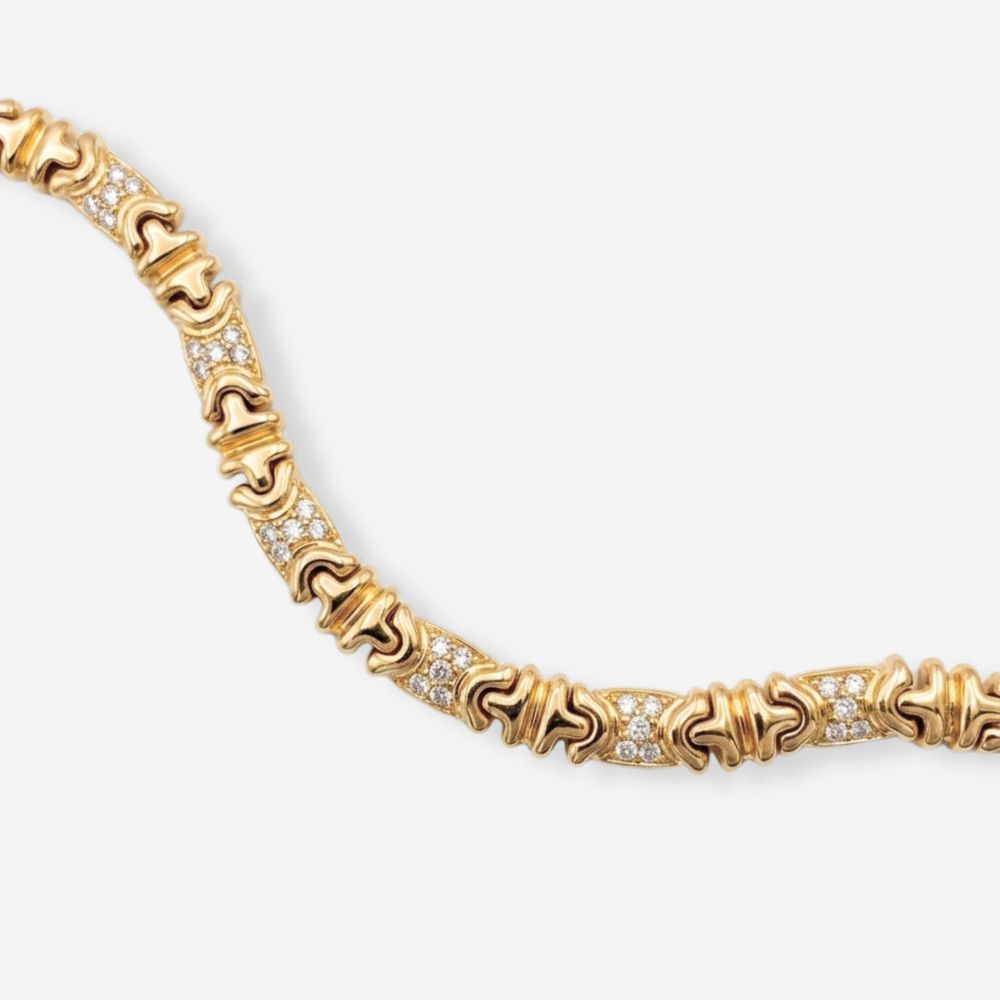VINTAGE 1990S CLASSIC LINKED STATEMENT TENNIS BRACELET_sohvintage