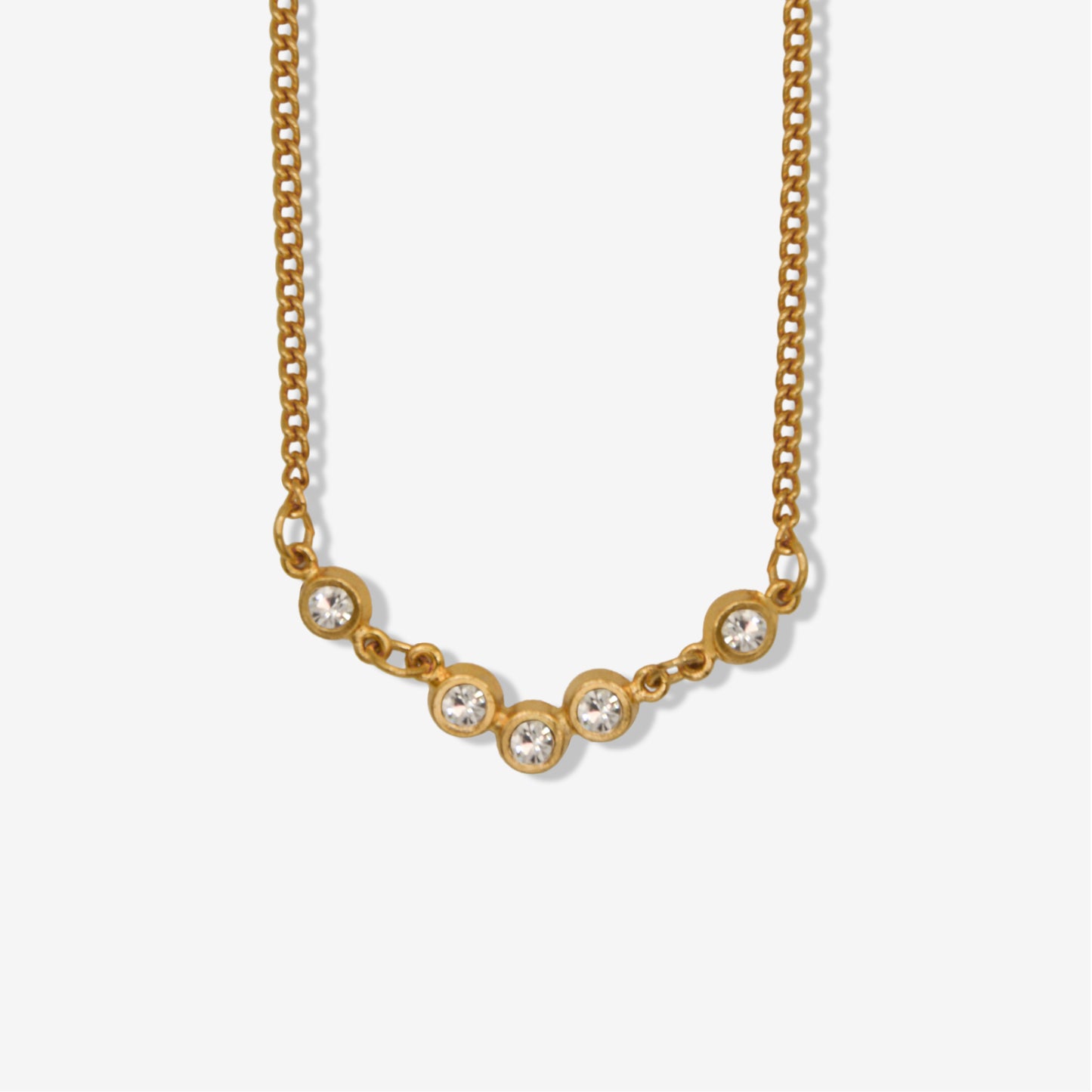VINTAGE 1990S CYSTAL CLUSTER NECKLACE