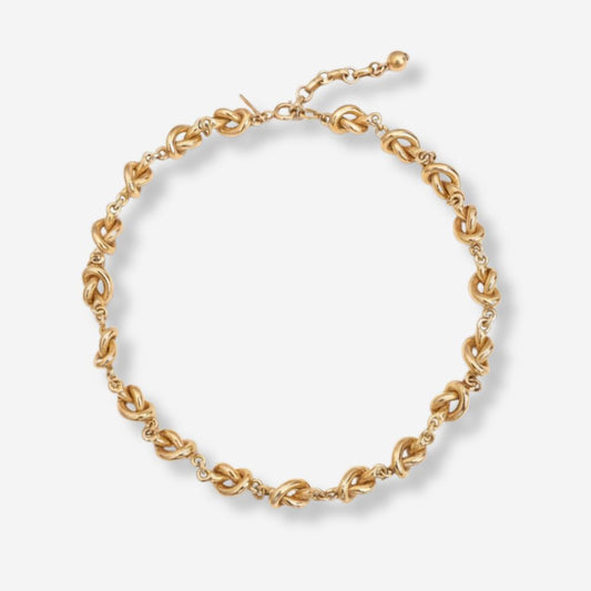 VINTAGE 1970S STATEMENT KNOTTED LINK CORO NECKLACE