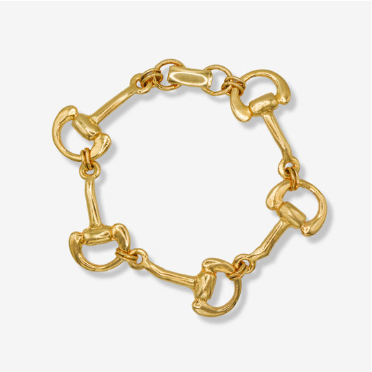 VINTAGE 1980s HORSE SHOE LINK BRACELET