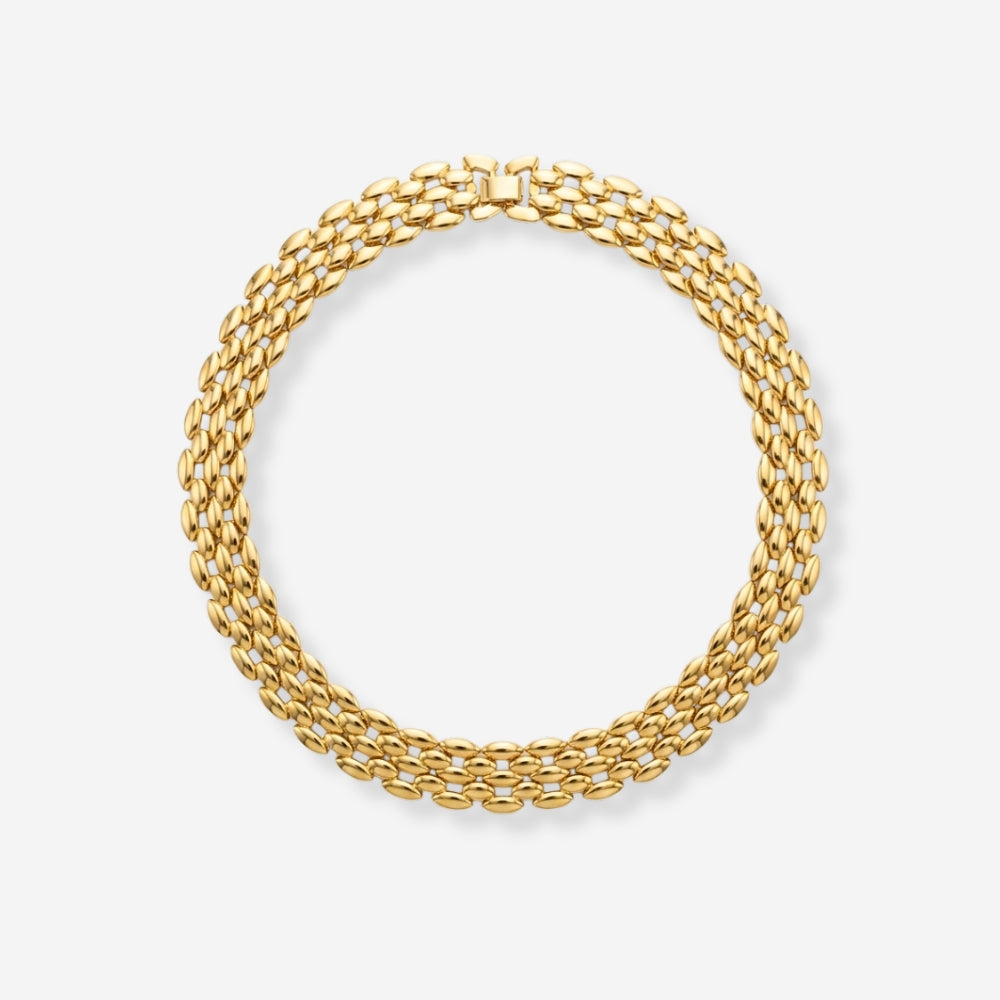 VINTAGE 1980S CHUNKY LINKED NECKLACE