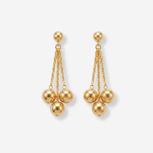 VINTAGE 1990S CLUSTER CASCADE ORB DROPLET  EARRINGS