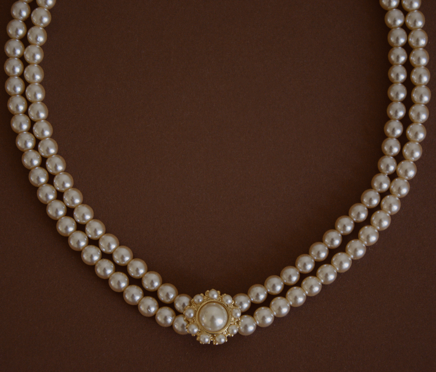 VINTAGE 1980S CLASSIC IMITATION PEARL NECKLACE