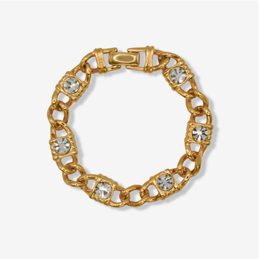 VINTAGE 1980S INTERLINKED LOCKET BRACELET
