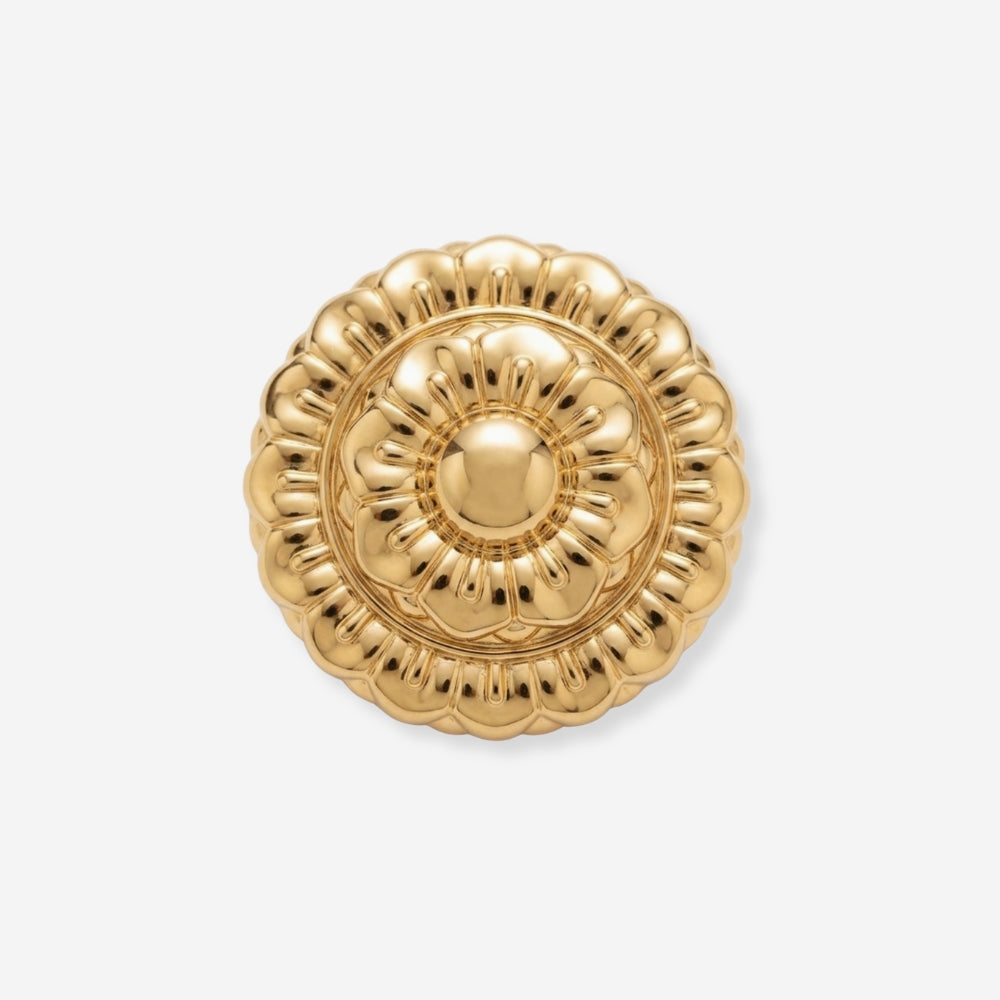 VINTAGE 1980S STATEMENT FLORAL BROOCH