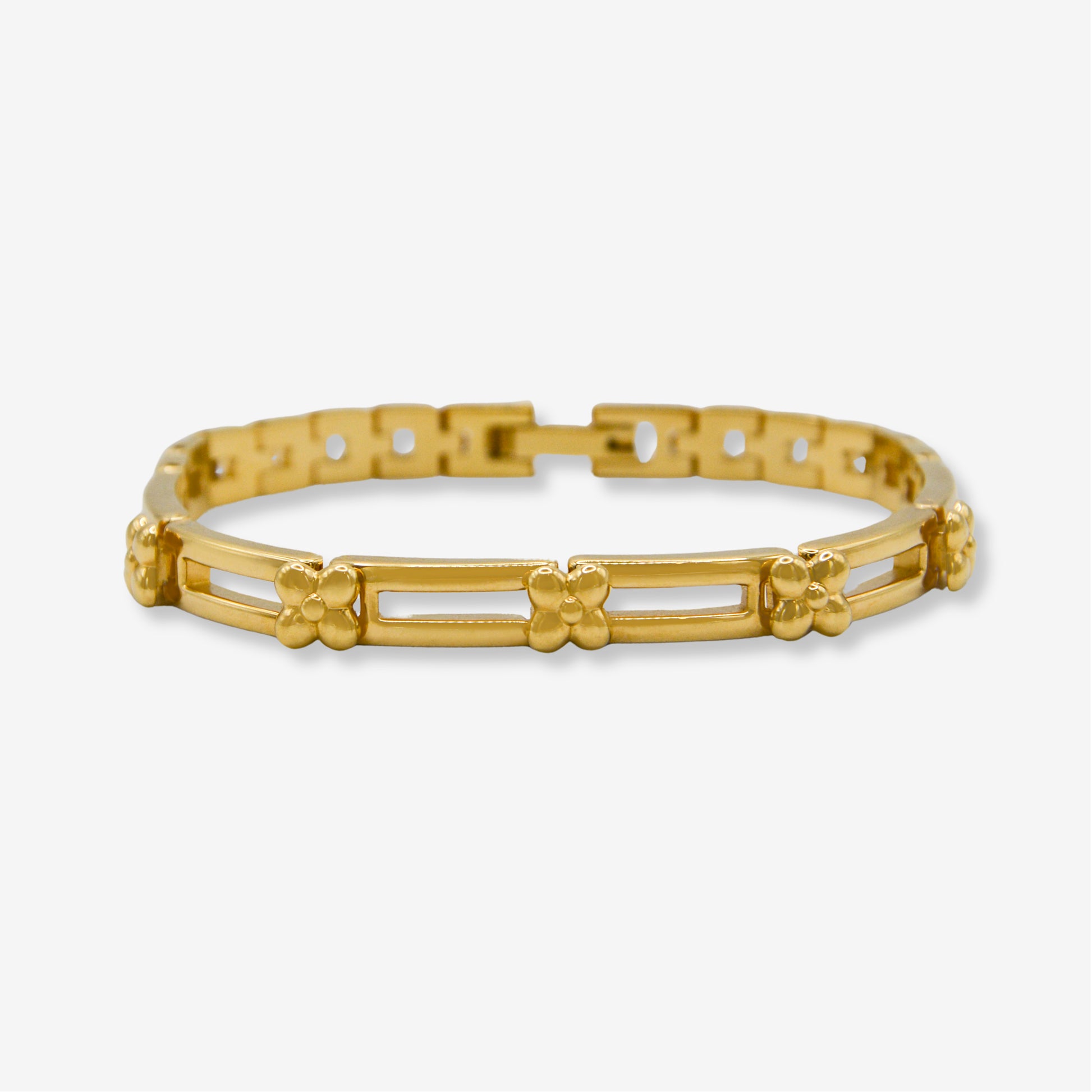 VINTAGE 1990S CLOVER LINK BRACELET 