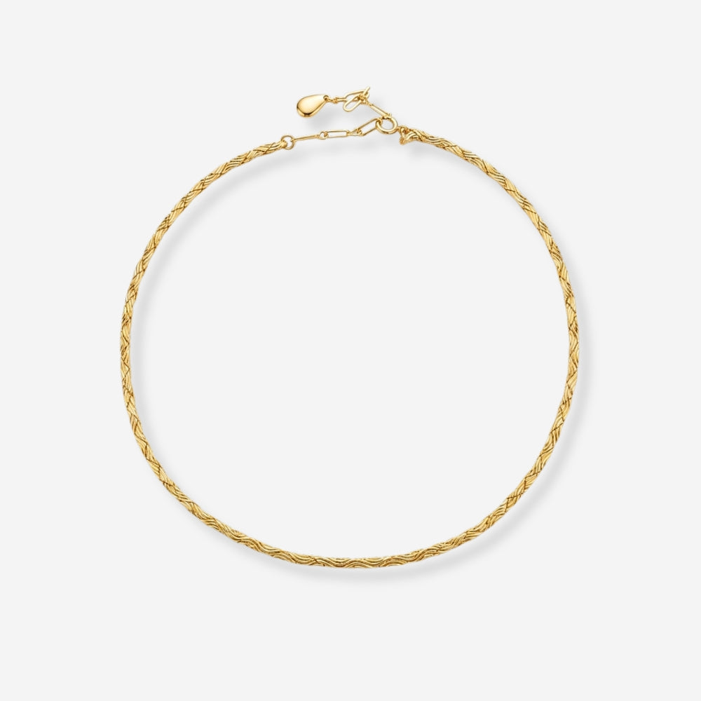 VINTAGE 1990S ETCHED  ESSENTIAL CHAIN NECKLACE