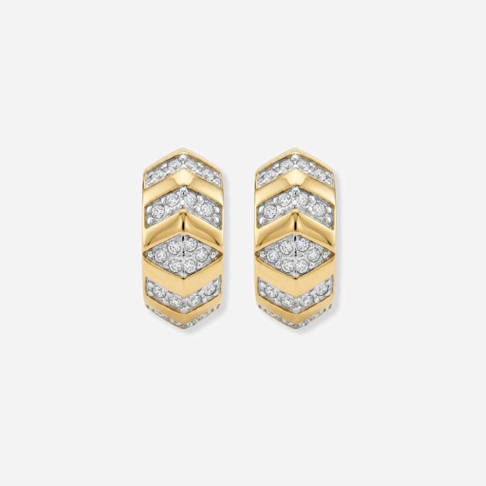 VINTAGE 1990S ORNATE CRYSTAL ART DECO CLIP ON  EARRINGS