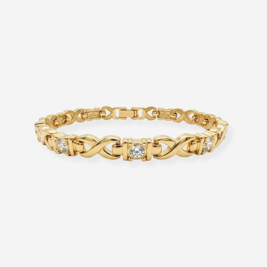 VINTAGE 1990S TIMELESS CRYSTAL  DAINTY BRACELET