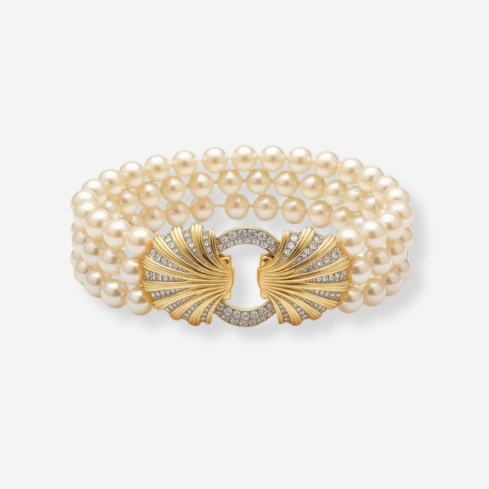 VINTAGE PEARL SHELL BRACELET