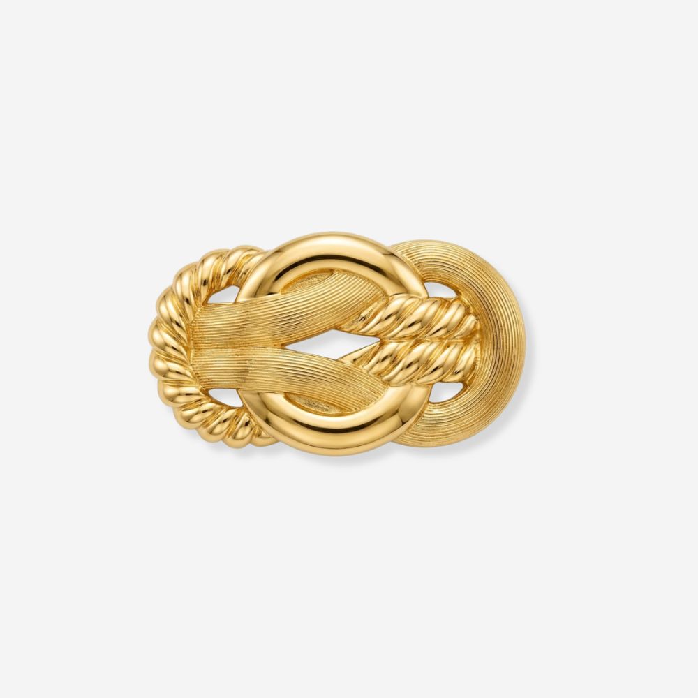 VINTAGE  TRIO LOOP STATEMENT BROOCH 