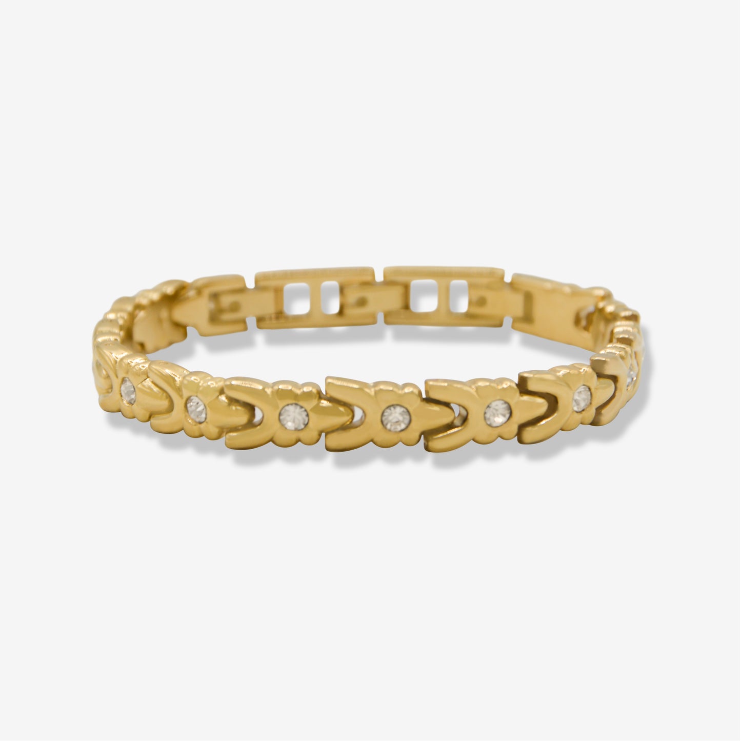 Vintage 1990s classic crystal Parisian bracelet